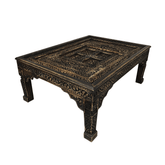 Antique Indian Old Door Solid Wood Coffee Table C15